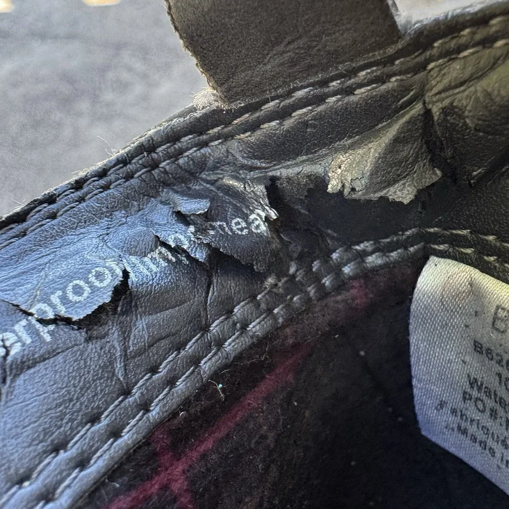 Blondo Norma Womens Sz 10 M Slate Grey Nubuck Waterproof Heeled Bootie *Peeling* - Picture 12 of 14